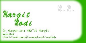 margit modi business card